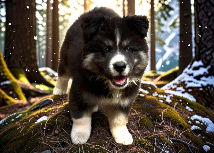 Pomsky chiot miniature