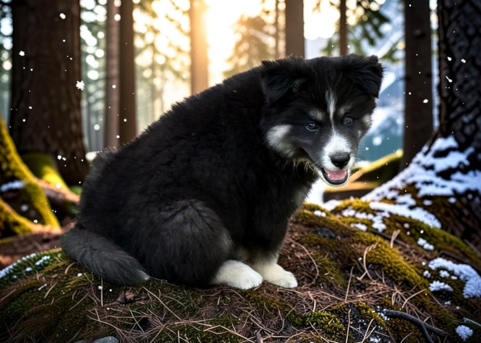 Pomsky chiot miniature
